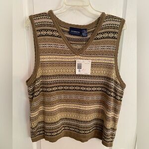 LIZ CLAIBORNE Tan Vest - XL